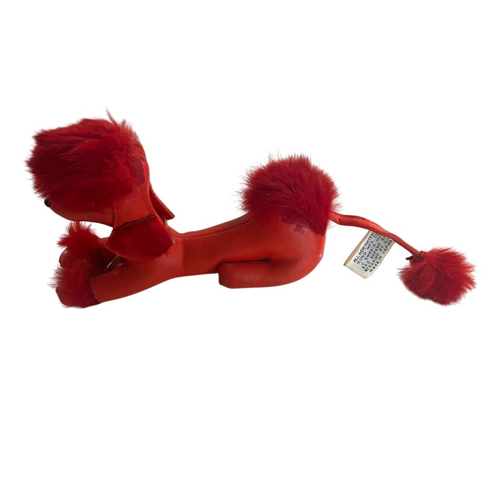 Gund, Red Leather Poodle Dog